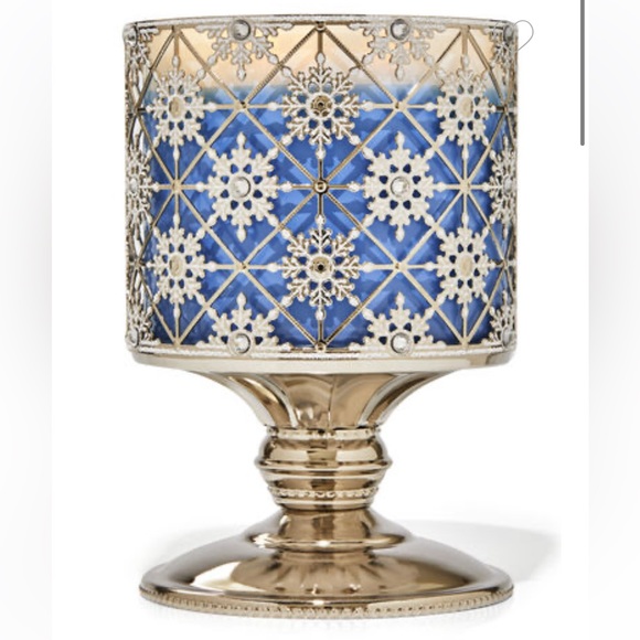 BBW geo snow ❄️ flake candle holder - Picture 6 of 13